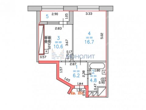 1-komnatnaya-ul-vladimira-vysockogo-d-1 фото
