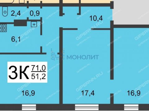 3-komnatnaya-ul-dekabristov-d-52 фото