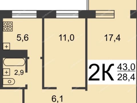 2-komnatnaya-sh-yuzhnoe-d-34a фото