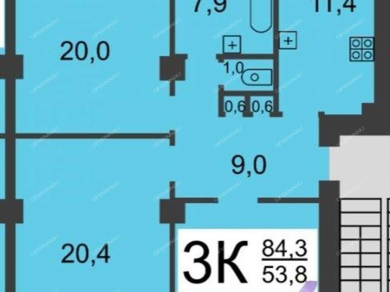 комната в доме 25 на проспекте Кирова