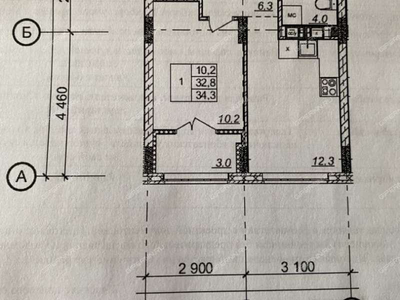 однокомнатная квартира на Черкесской улице дом 17 деревня Анкудиновка