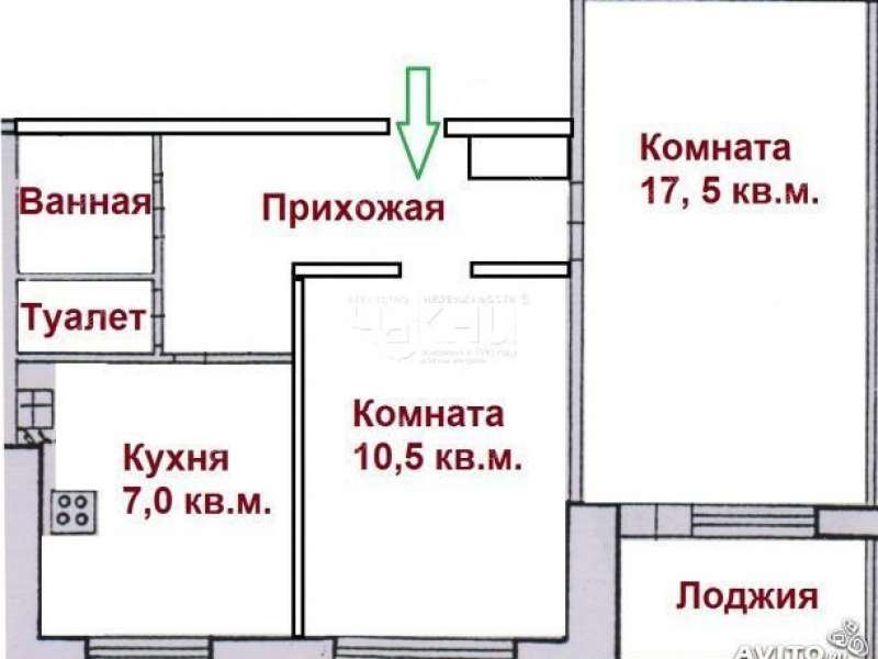 двухкомнатная квартира на проспекте Кораблестроителей дом 6