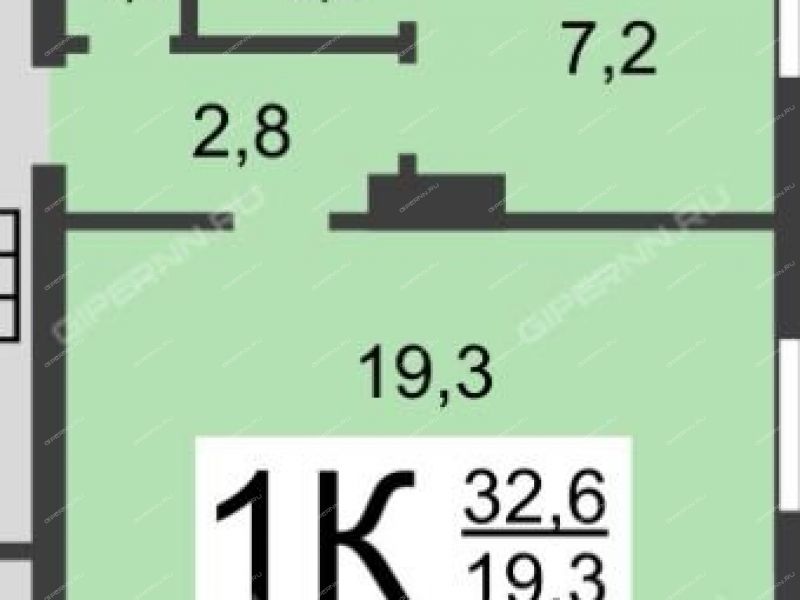 однокомнатная квартира на улице Янки Купалы дом 7