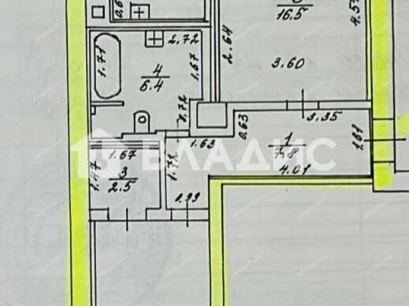 двухкомнатная квартира на Варварской улице дом 44