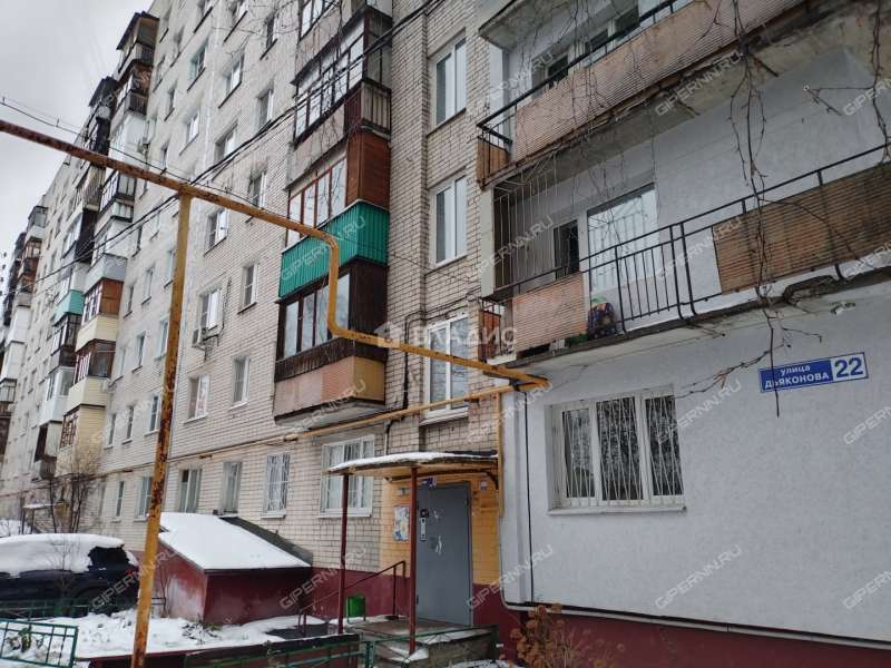 однокомнатная квартира на улице Дьяконова дом 22