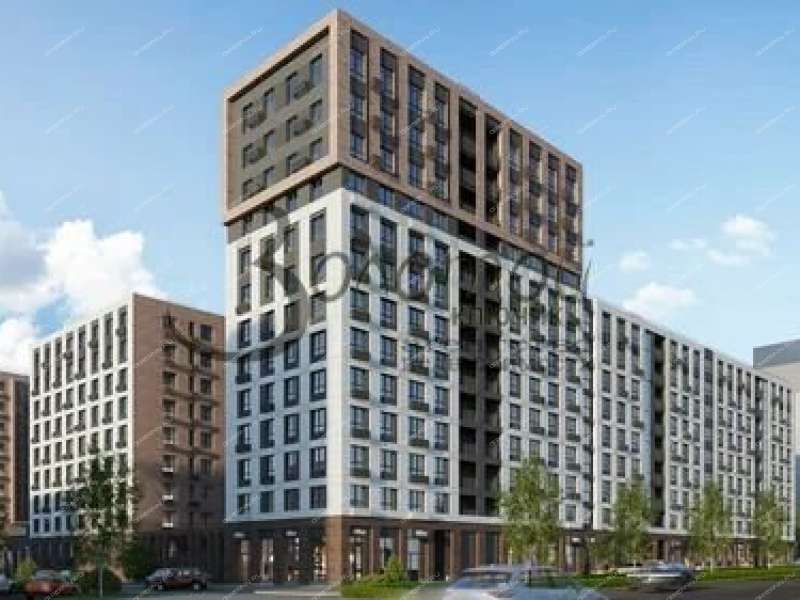 трёхкомнатная квартира в новостройке на улице Белинского