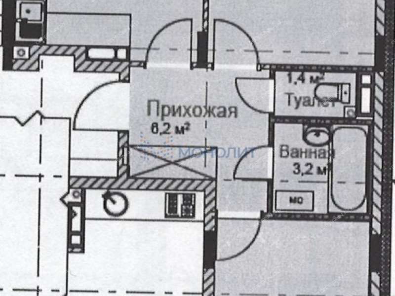 двухкомнатная квартира на улице Романтиков дом 13