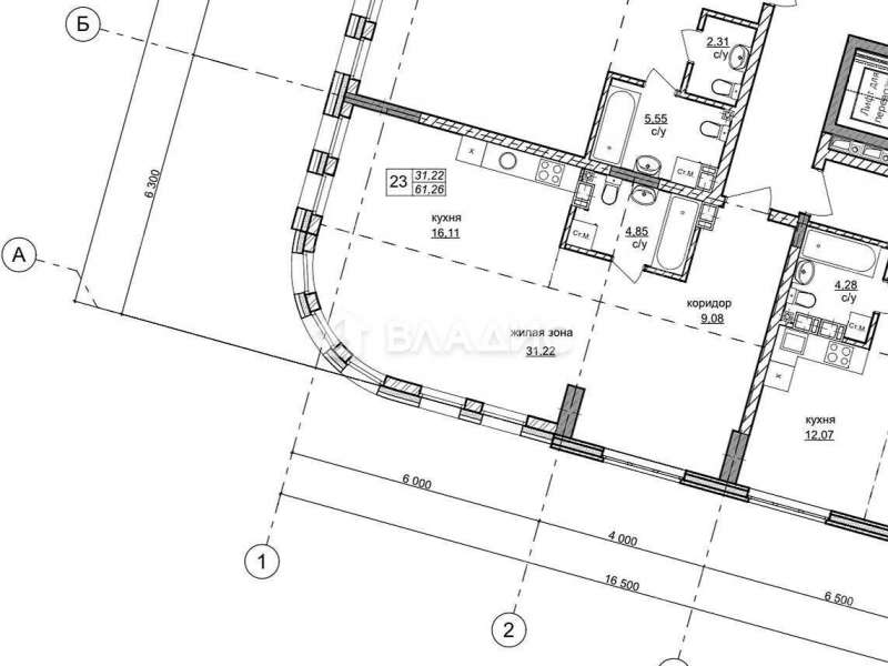 двухкомнатная квартира на Дальней улице дом 10