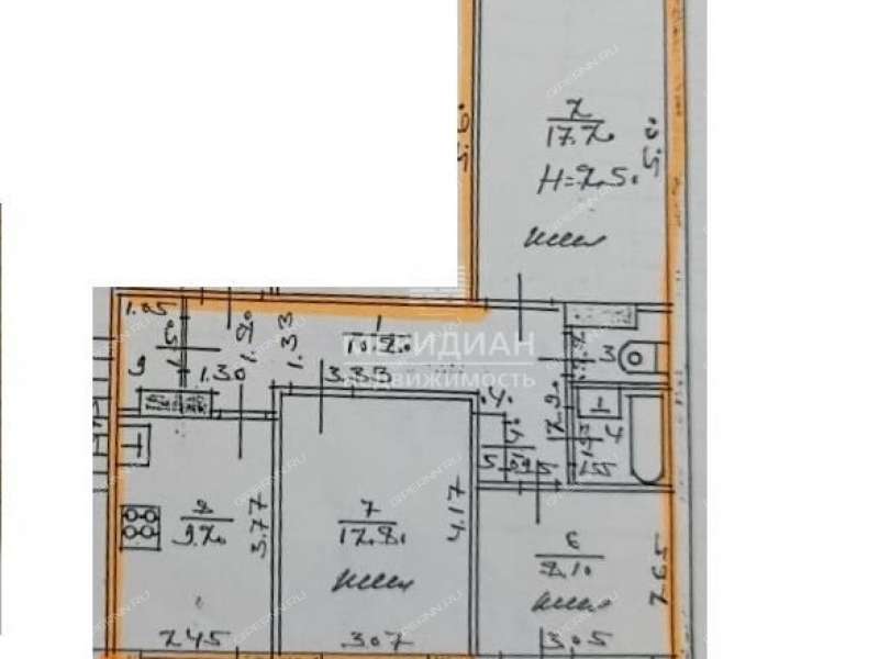 трёхкомнатная квартира на улице Советской Армии дом 10А