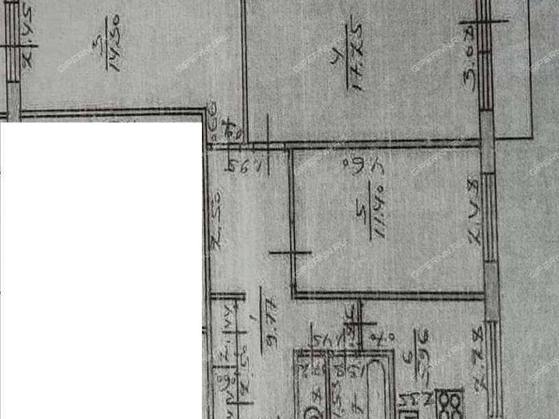 трёхкомнатная квартира на улице Мельникова дом 14