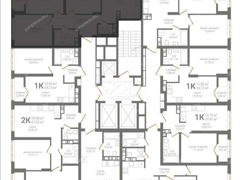 трёхкомнатная квартира на Казанском шоссе