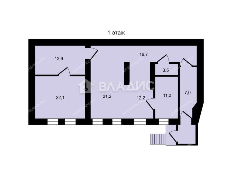 здание под офис, торговую площадь в переулке Вахитова