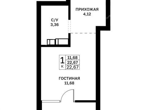 kvartira-studiya-v-granicah-ulic-strazh-revolyucii-gvardeycev-50-letiya-pobedy-evgeniya-nikonova-17 фото
