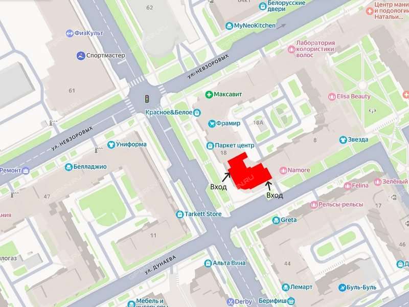 помещение под торговую площадь на Ижорская ул. д.18