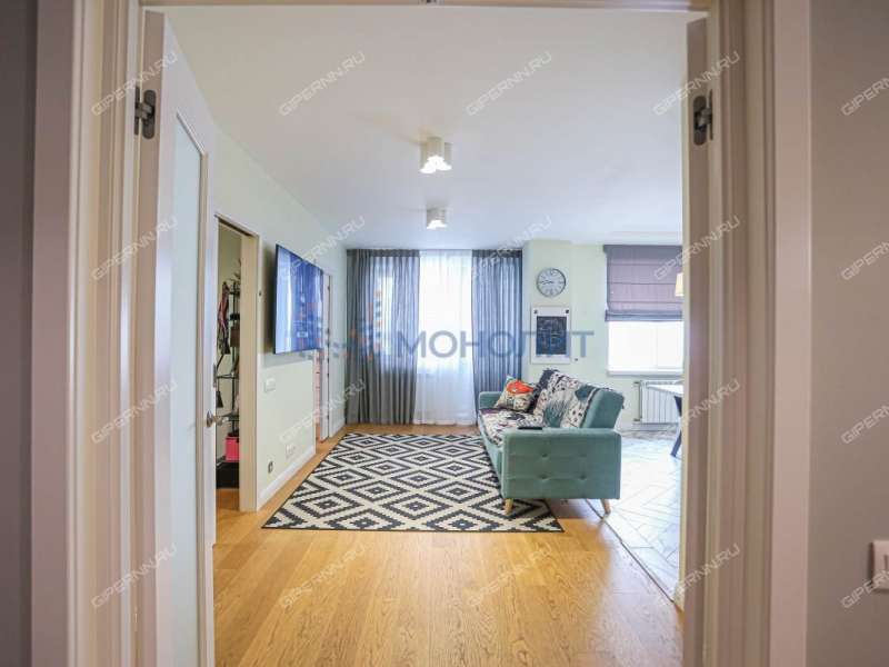 трёхкомнатная квартира на Мещерском бульваре дом 9