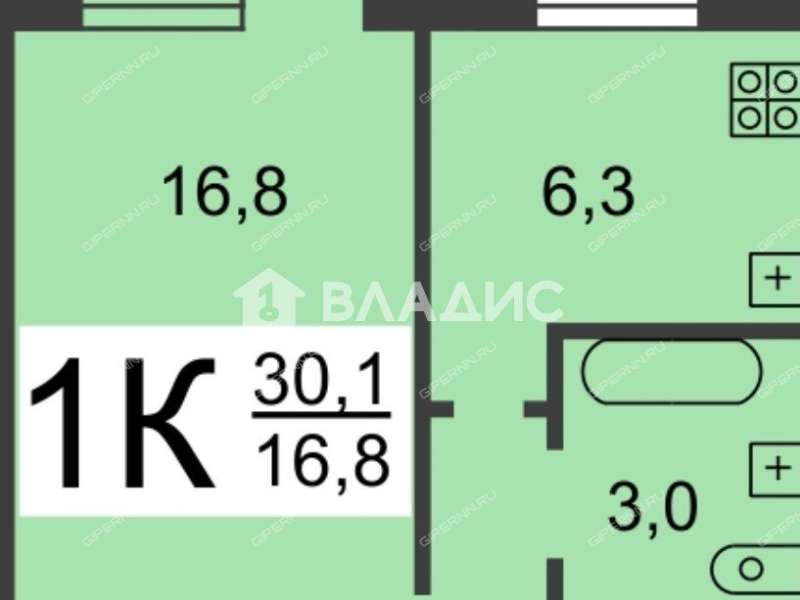 однокомнатная квартира на Московском шоссе дом 266