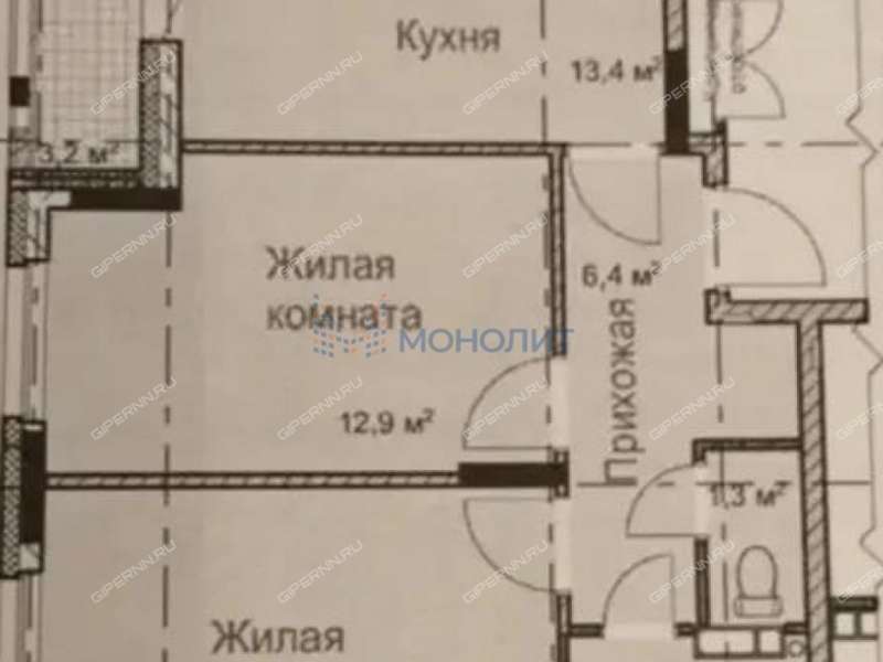 двухкомнатная квартира на улице Романтиков дом 6