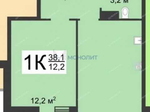 1-komnatnaya-prosp-geroev-donbassa-d-10 фото