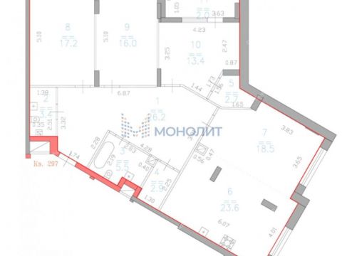 4-komnatnaya-ul-vladimira-vysockogo-d-1 фото