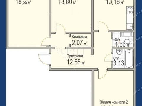 3-komnatnaya-prosp-korablestroiteley-d-60 фото