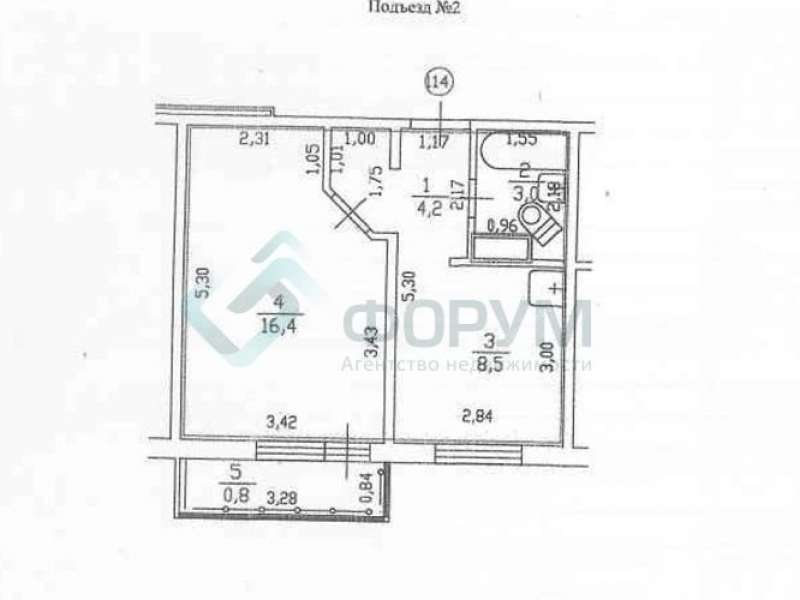 однокомнатная квартира на проспекте Кораблестроителей дом 80