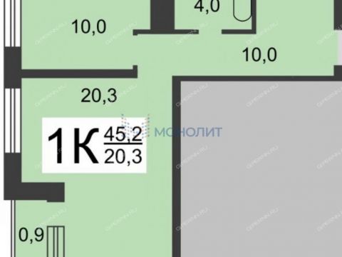 1-komnatnaya-prosp-gagarina-d-99-k1 фото
