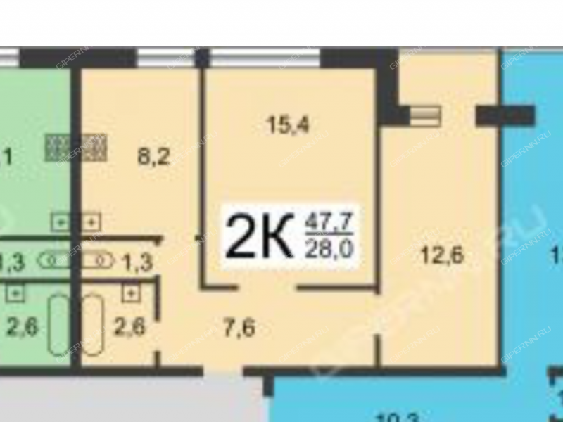 двухкомнатная квартира на Ясной улице дом 34