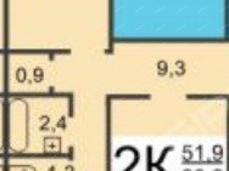 двухкомнатная квартира на улице Сергея Есенина дом 13